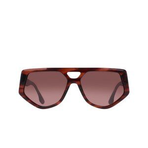Victoria Beckham Brown VB6815S Geometric Sunglasses